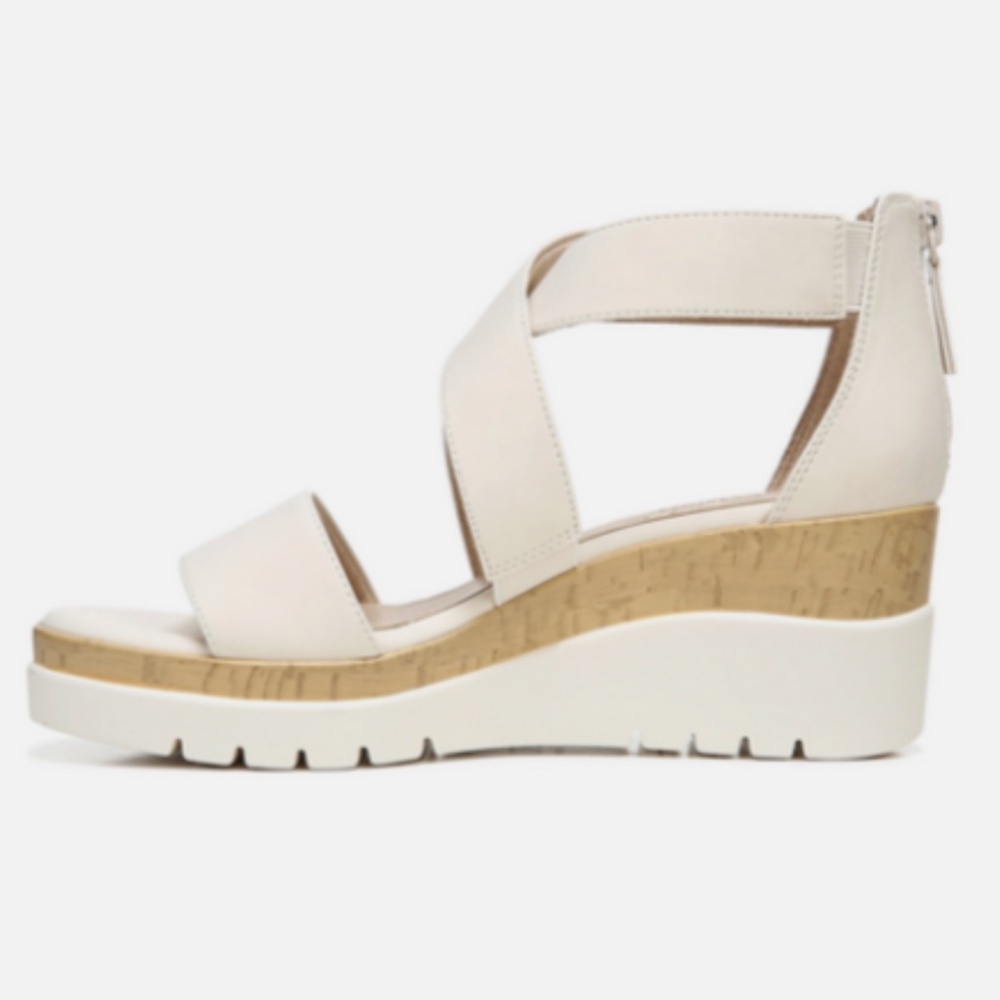 Soul Naturalizer Wedge Sandals 8.5 Wide Goodtimes Porcelain - Picture 3 of 15